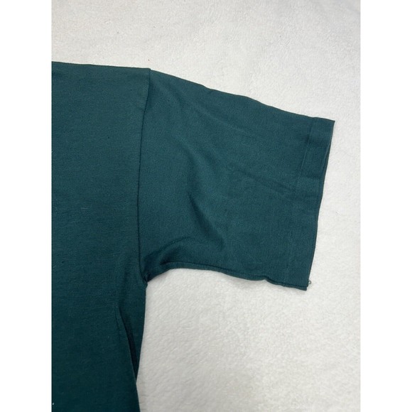 Vtg Cityscape Toronto Canada Green Single Stitch Fall Graphic T-Shirt Size Large - Picture 4 of 8